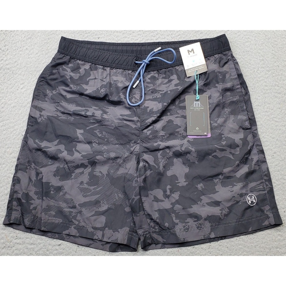 Hawke & Co Swim Shorts Mens M Multi Camouflage Brief Lining UPF 30+ Drawstring